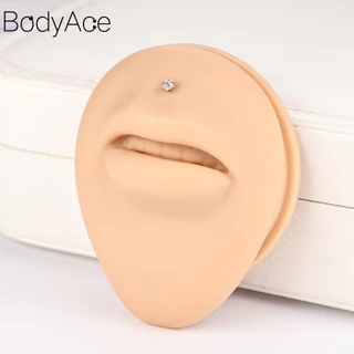 Bodyace 1 Pc 16G/18G เจาะหู Star Heart Stud ต่างหู 316L สแตนเลส Lip เจาะ Sung ต่างหู Helix ต่างหู