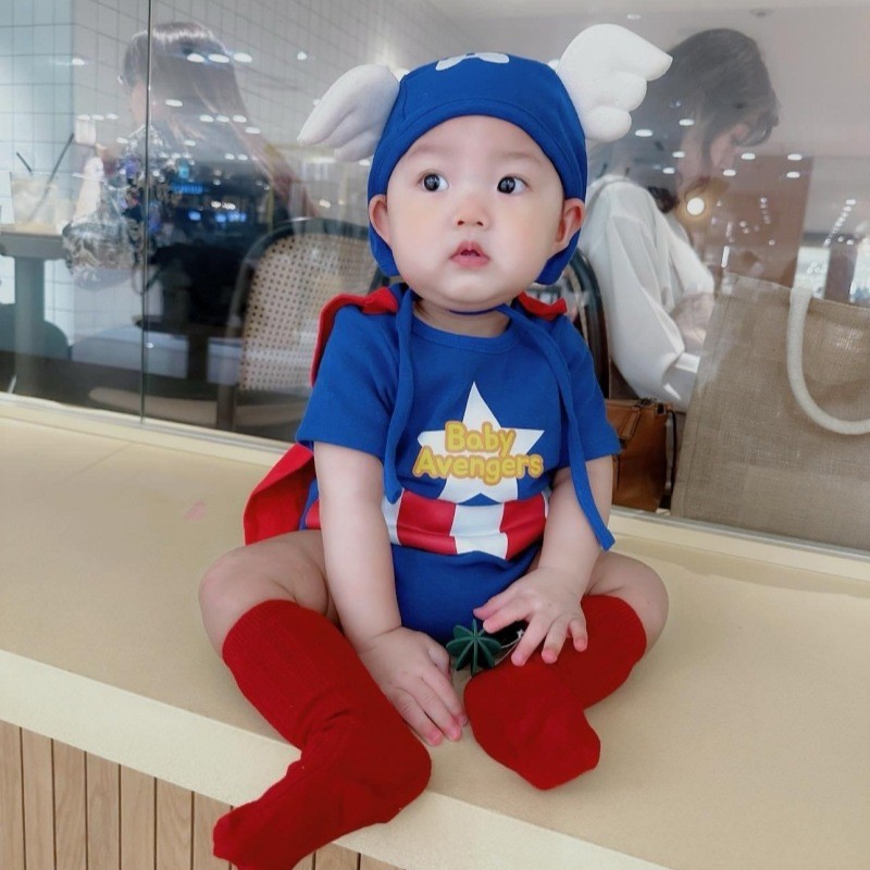 ชุดรอมเปอร์เด็กทารกเกาหลี/เสื้อผ้าจัดแต่งทรงผมเด็ก/อิน สไตล์ชุดสูทเด็ก