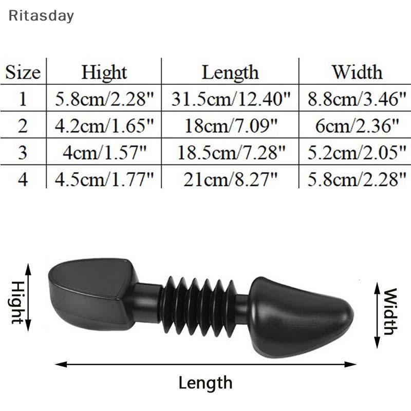 Ritasday ปฏิบัติพลาสติกปรับความยาวได้ผู้ชายรองเท้า Boot Holder Organizer ต้นไม้พลาสติกใหม่