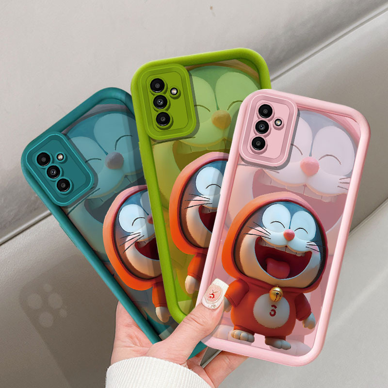 SAMSUNG น่ารักการ์ตูนdingangแมวเคสโทรศัพท์สําหรับsamsung Galaxy A12 A13 A14 A15 A20 A30 A21S A22 5G M22 M32 A55 A71 4G