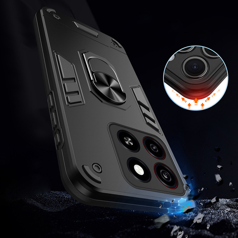 สําหรับ ZTE ใบมีด A55 A35 Z2450 Z2453 Hybrid กันกระแทกเกราะกรณีผู้ถือแหวนฝาครอบ