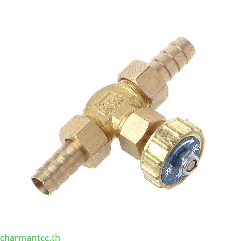 Charmantcc ข้อศอกทองเหลืองเข็มสําหรับวาล์ว 10 มม.โพรเพนบิวเทนแก๊ส Adjuster Barbed Spickts 1 M