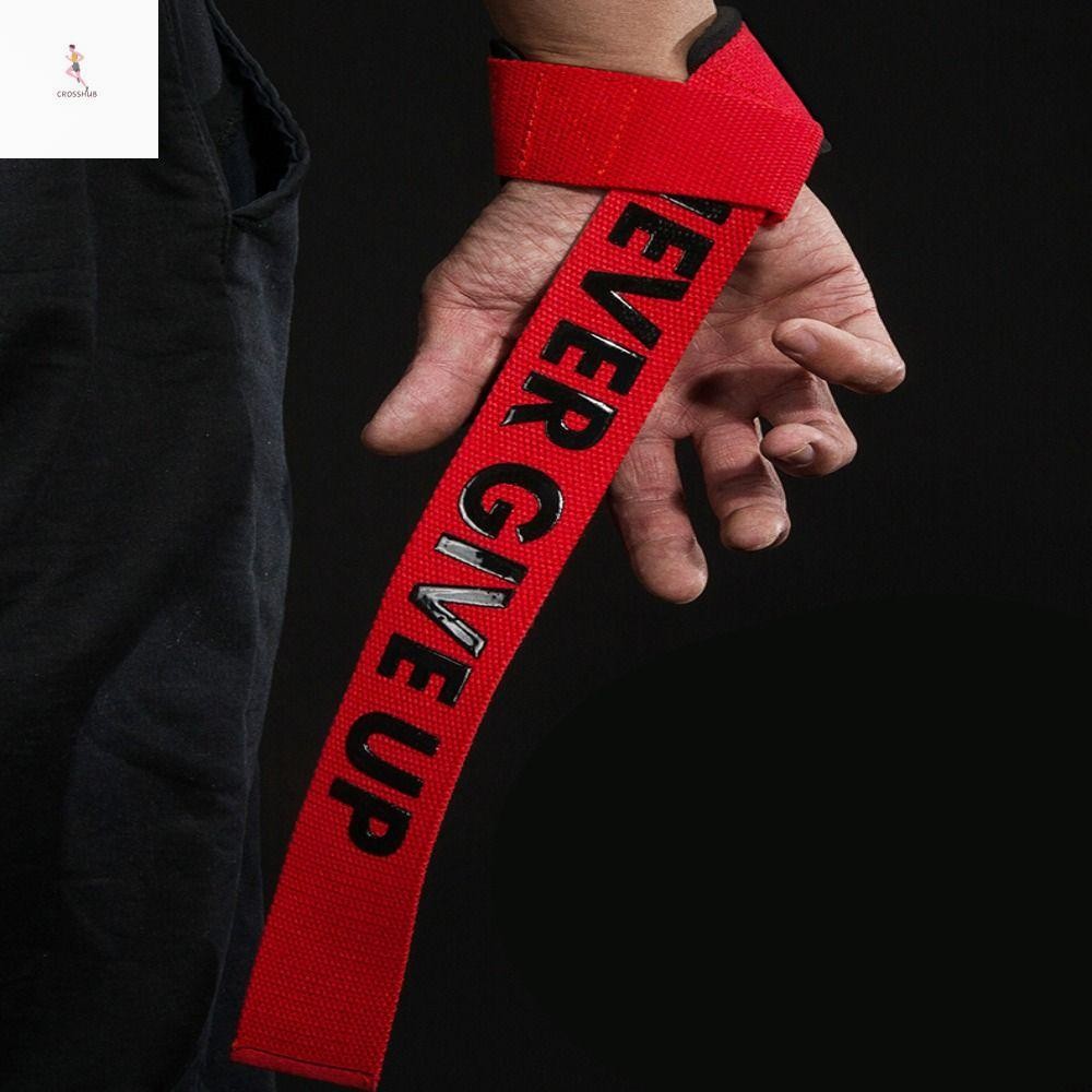 Cross Lifting Straps Lifting Belt สายรัดข้อมือสนับสนุน Hand Grips เพาะกาย Deadlift Grips Band Gym ถุงมือฟิตเนสฟิตเนสเพาะกายยกน้ําหนักข้อมือ