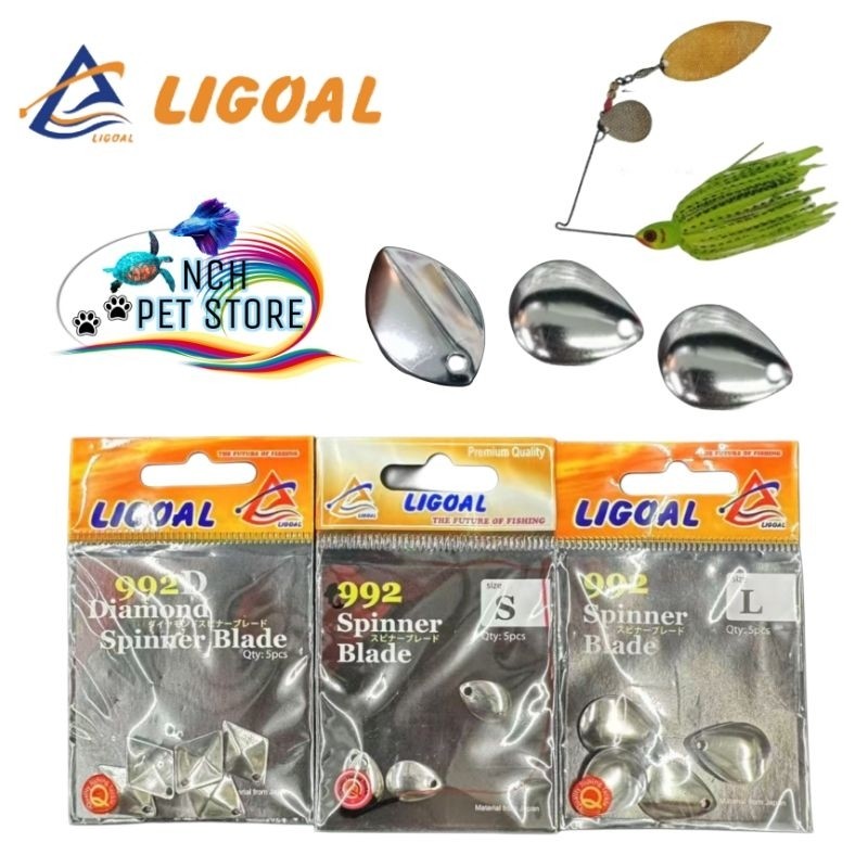 LIGOAL 992 / 992L Spinner Blade Leaf Fishing Spinner Blade