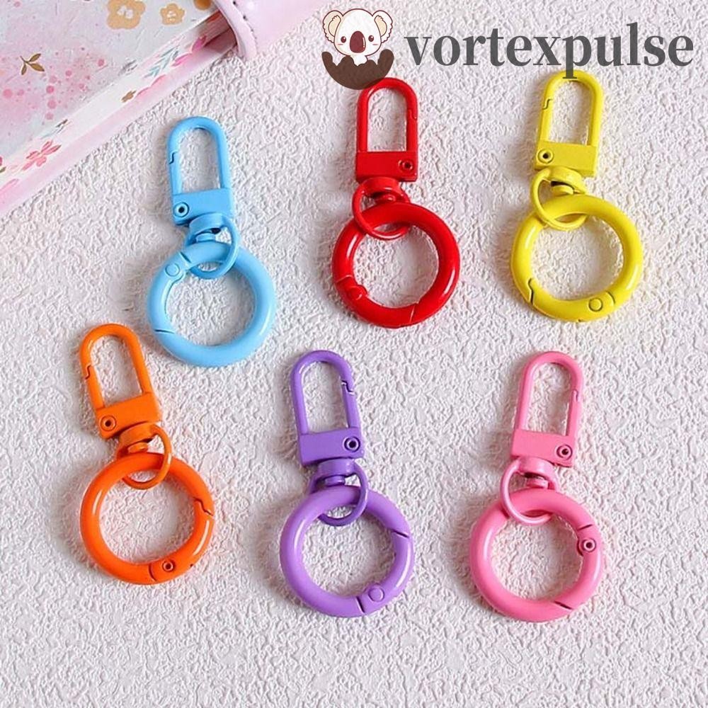 กระแสน้ําวนpullse Snap Lobster Clasp Hooks, แยกแหวนเชื่อมต่อแหวนสปริง Clasp สําหรับพวงกุญแจ, Creative โลหะสีสัน Candy สี Carabiner พวงกุญแจคลิปของขวัญ