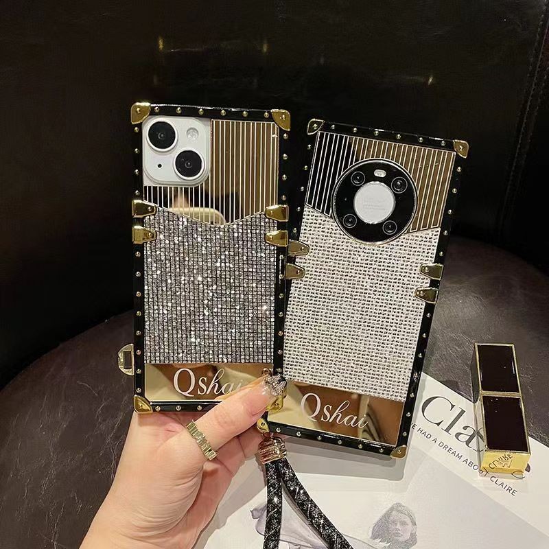 ปลอกIphone 16 Pro Max 17 AIR 16e 15 14 13 12 11 Pro Max XR XS 8 7 6 Plusหรูหราแฟชั่นกระจกGlitterกันกระแทกเคสโทรศัพท์ - รูปที่ 5