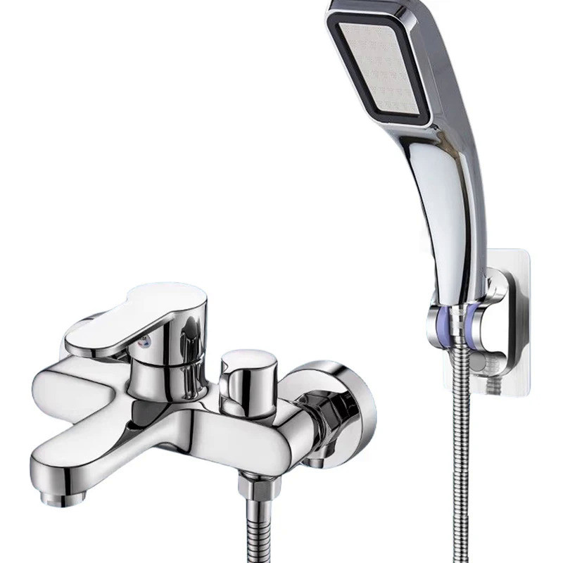 Bathroom Triple Shower Faucet  Hot and Cold Water Brass Faucet Bath Bath Mixer Faucet Shower Set Bat