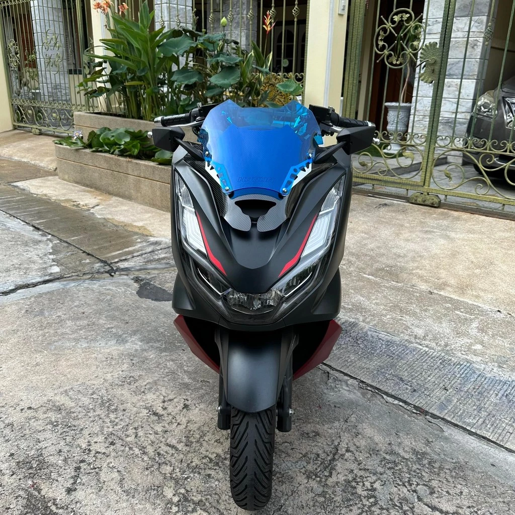 ชิวแต่งสองขั้นลายเคฟล่า Honda PCX160 ปี 2021 thumbnail 3