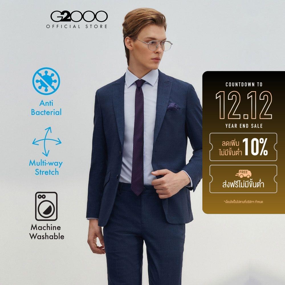 G2000 เสื้อสูทสำหรับผู้ชาย ทรง Slim Fit รุ่น 4611329376 NAVY