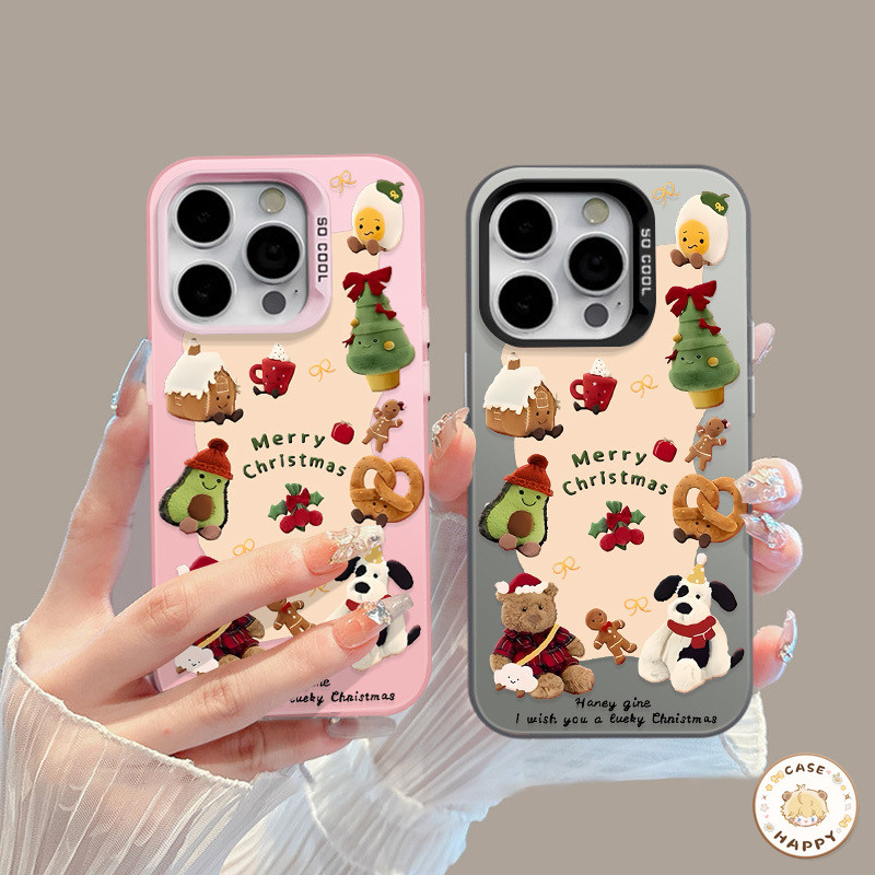 เคส Samsung A15 A03s A32 A13 A03 A05 A05s A12 A33 A24 A14 A04s A54 A34 A53 A11 A30s สุขสันต์วันคริสต์มาสลูกสุนัขหมีน่ารั