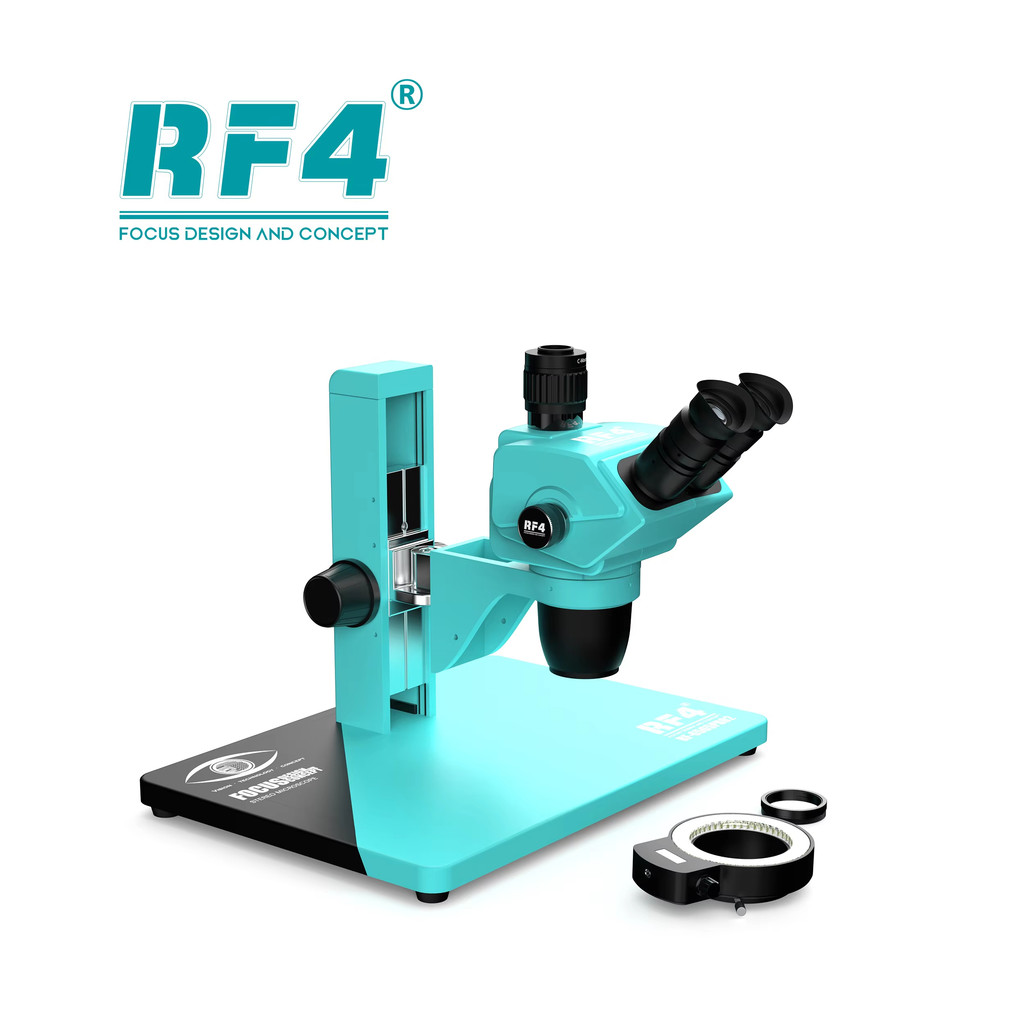 RF4 RF-6565Pro2 กล้องจุลทรรศน์ต่อเนื่อง Trinocular กล้องจุลทรรศน์สเตอริโอระดับมืออาชีพสําหรับโทรศัพท