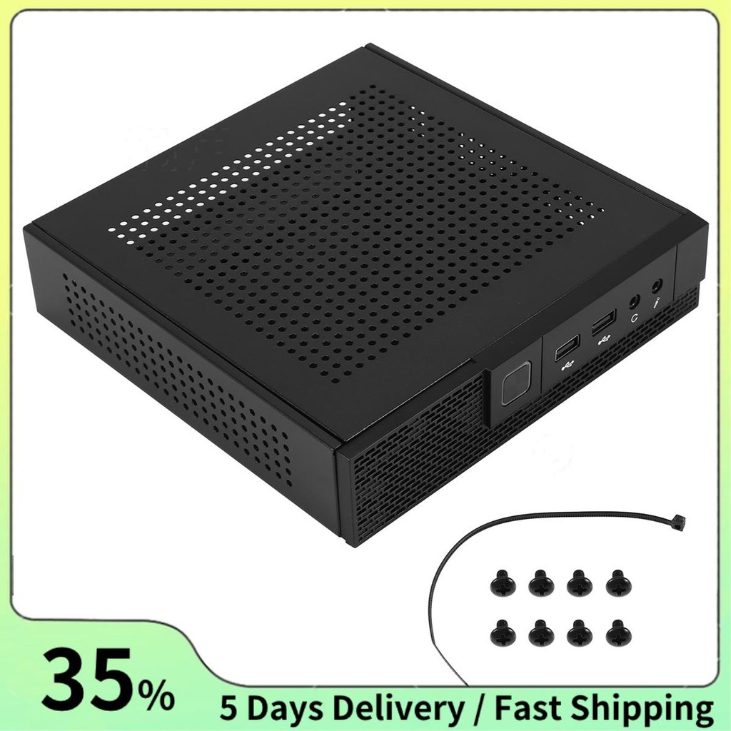 Itx เคสคอมพิวเตอร์ TX02 Mini Desktop Case ควบคุมอุตสาหกรรม HTPC Case