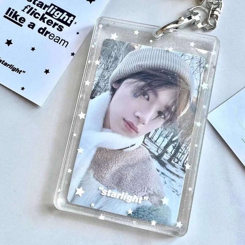 Ins Star ผู้ถือบัตรอะคริลิคใส ID Card Photocard Protector - รูปที่ 6