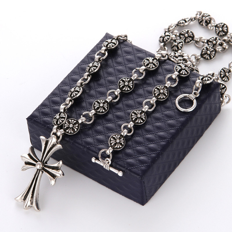 High-quality Star Same Style Cross Necklace Unique Design Long Short Style Trend Unisex Necklace Jewelry Gift