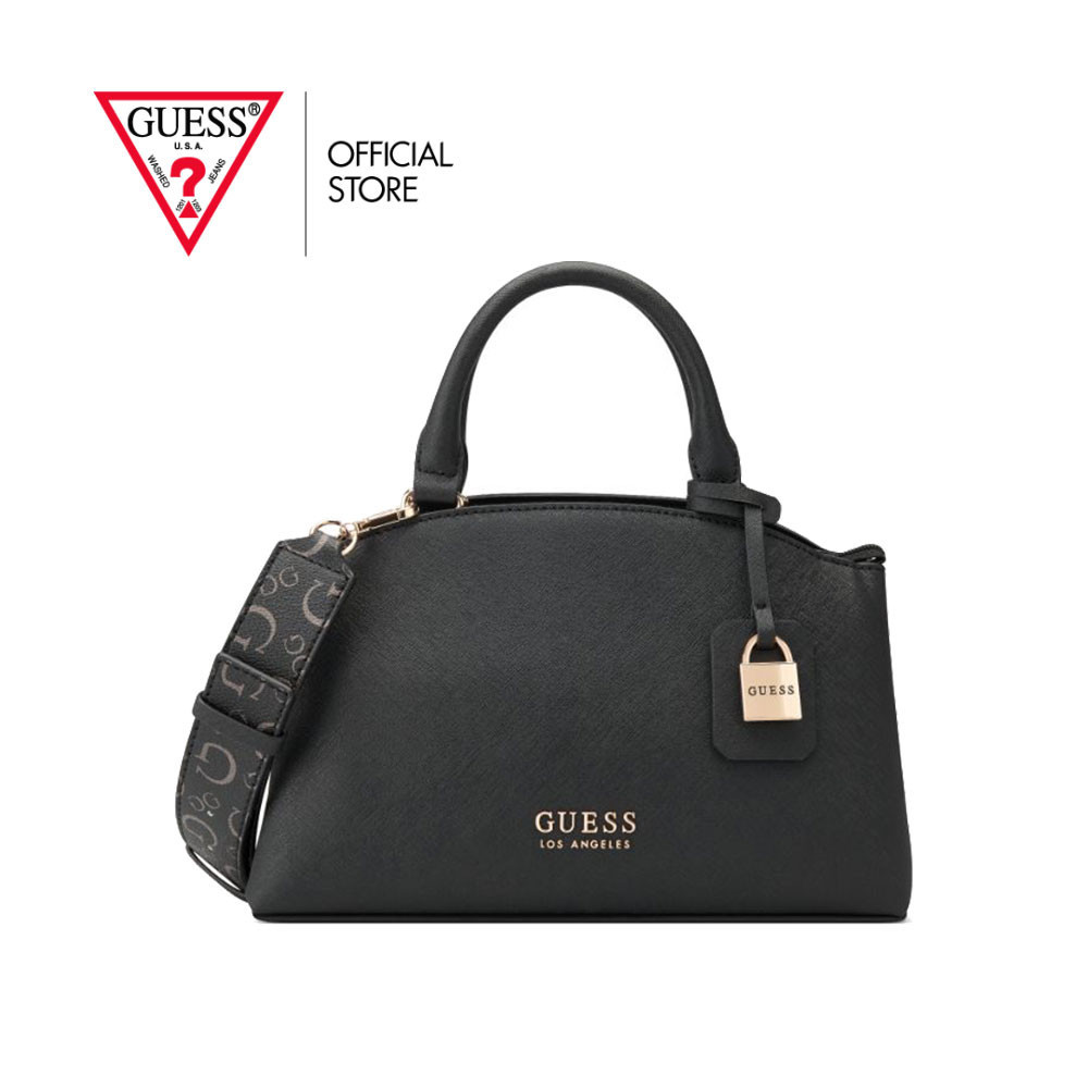 GUESS กระเป๋า รุ่น SA917705 EASLEY SMALL SATCHEL BLACK สีดำ