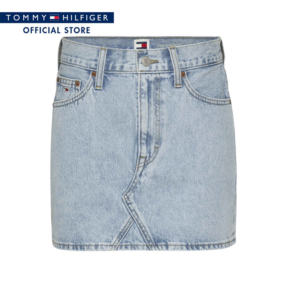 Tommy Hilfiger กระโปรง ผู้หญิง รุ่น DW0DW17674 1AB - สียีนส์