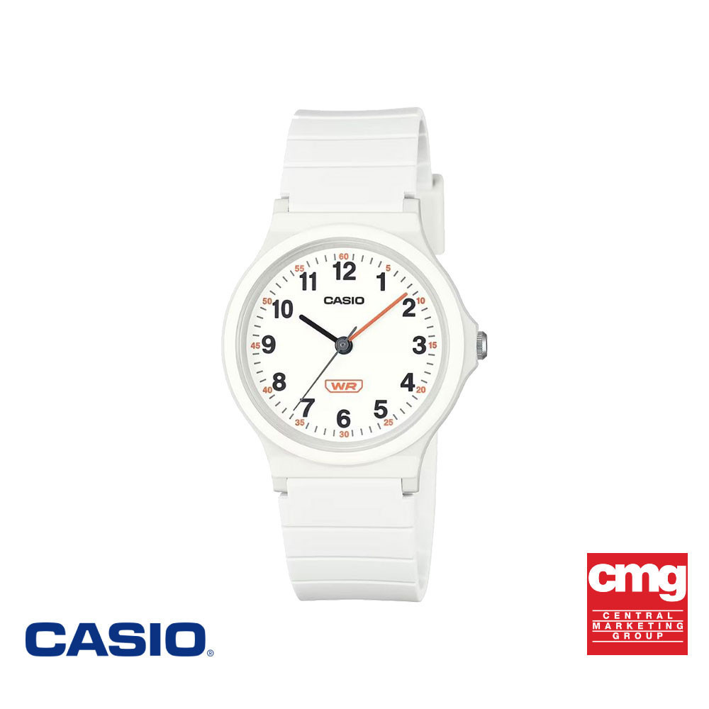CASIO นาฬิกาข้อมือ CASIO รุ่น LQ-24B-7BDF สายเรซิน สีขาว