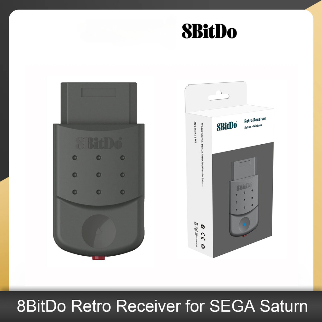 8bitdo ตัวรับสัญญาณย้อนยุคบลูทูธสําหรับ SEGA Saturn และ Windows, อะแดปเตอร์ไร้สาย Dongle สําหรับคอนโ