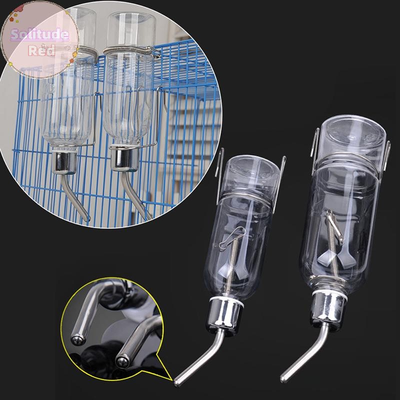 Solitudered สัตว์เลี้ยงน้อยหนูน้ําดื่มขวดหนูแฮมสเตอร์กระต่ายตู้ทรงกระบอก TH