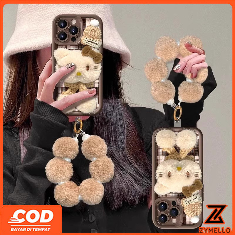 Case สำหรับ VIVO V40 V40 Pro Y03 y19s Y28 V30 5กรัม V29 v29e ปีใหม่ตุ๊กตา KT แมวกันกระแทก TPU ซิลิโคนโทรศัพท์ Case