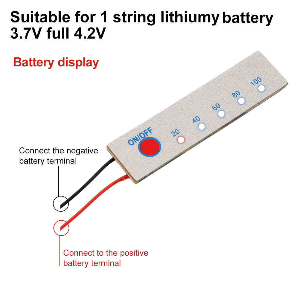 1s 3S Li-Ion แบตเตอรี่เปอร์เซ็นต์ตัวบ่งชี้บอร์ดแบตเตอรี่ตัวบ่งชี้โมดูลสําหรับ LED แรงดันไฟฟ้าจอแสดงผล 11.1 V/12.6 V 3.7/4.2 V