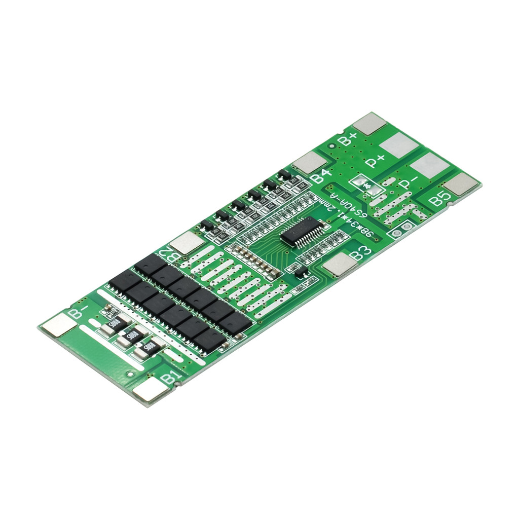 6s 40A 24V 18650 Li-Ion แบตเตอรี่ลิเธียมป้องกันบอร์ดพลังงานแสงอาทิตย์ Bms Pcb พร้อม Balance สําหรับ Ebike สกู๊ตเตอร์ – โปรปัง
