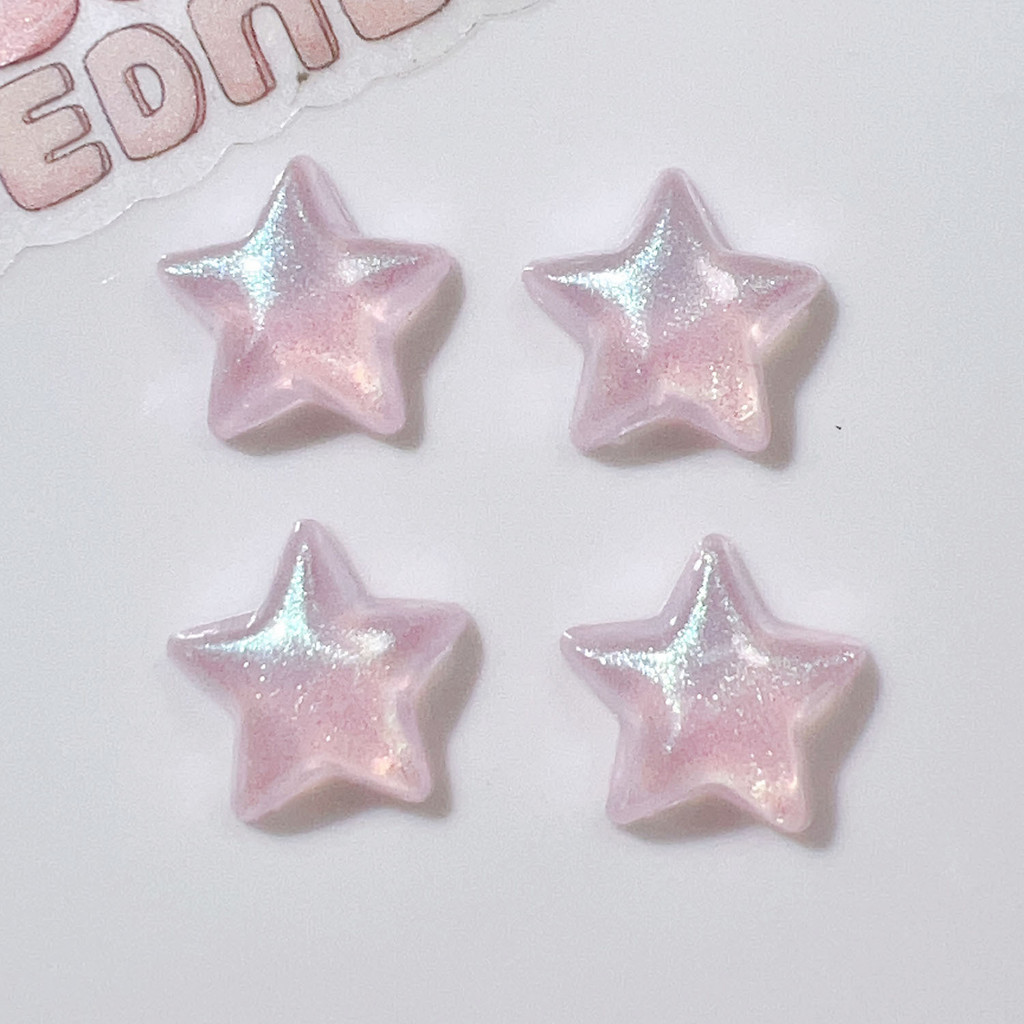 การ์ตูน Aurora สี Star Croc Jibbits อะคริลิค Fitting รองเท้า Charms DIY เครื่องประดับ Jibitz Croc Mini ดาวห้าแฉก jibits สําหรับสาวรองเท้าอุปกรณ์เสริม