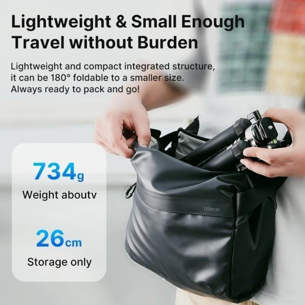 Ulanzi MT63 ขาตั้งกล้องมินิ Portable Tripod หมุน 360 องศา พกพา ใช้มือถือ กล้อง ไมค์ ไฟ LED แข็งแรง ทนทาน