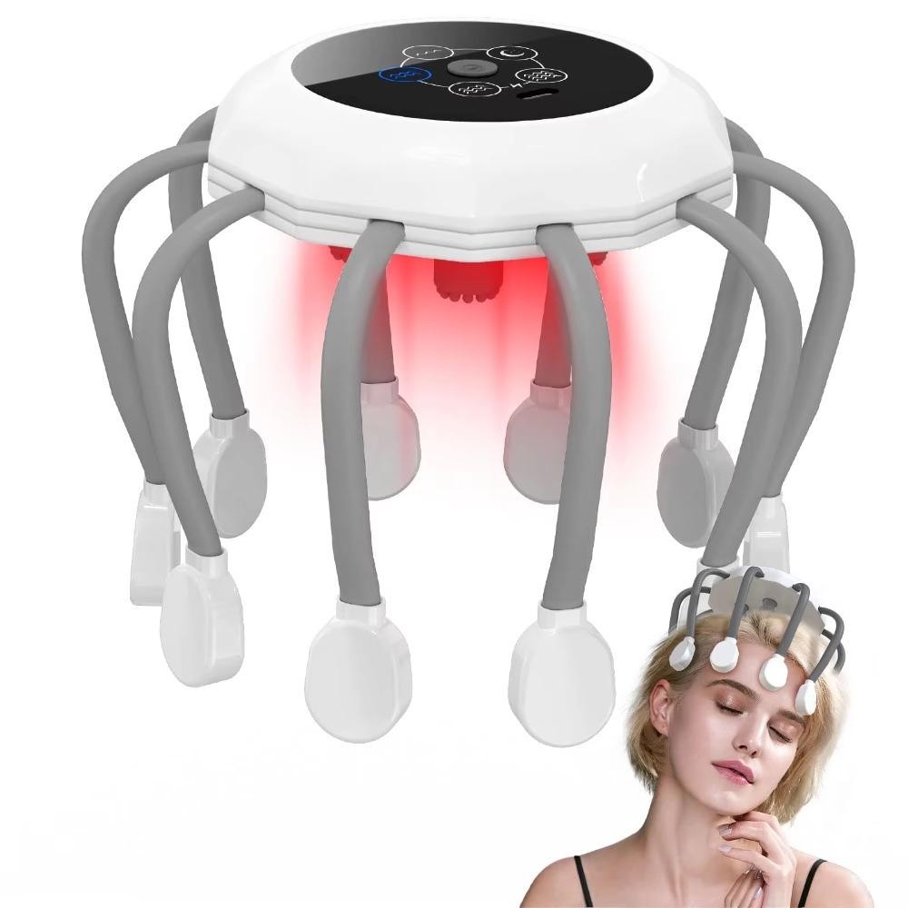 TPWGF65 ไฟฟ้าหัวนวด, Therapeutic Scratch Pad Octopus Claw แปด Claw นวด, แฮนด์ฟรีบําบัด USB ชาร์จ Multi-Point นวดสําหรับผ่อนคลายความเครียดไมเกรน ราคา ถูกที่สุด ดีลบีเคเค แกลเลอรีภาพที่ 6