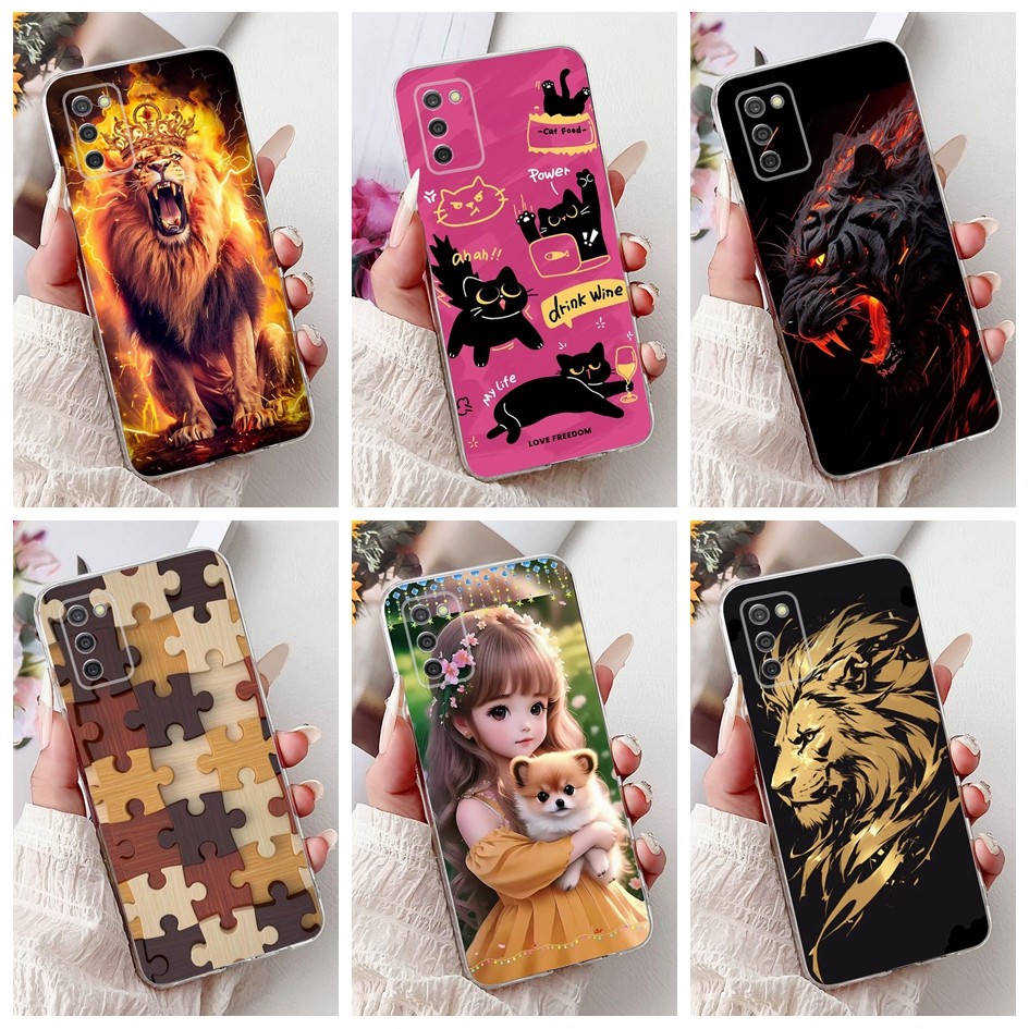 กันกระแทกสําหรับ Samsung Galaxy A02s SM-A025F / A03s SM-A037F เคสโทรศัพท์น่ารักการ์ตูนปกหลังสําหรับ Samsung M02s F02s กันชน