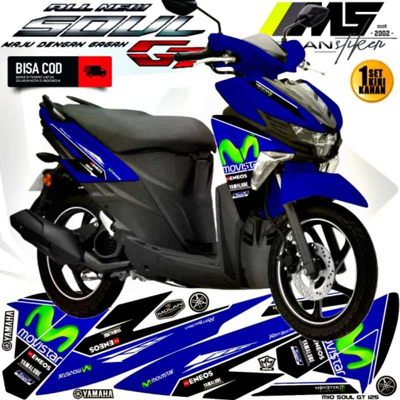 Decal สติกเกอร์ Striping Variation Mio Soul Gt 125 2015-2023 ใหม่ Yamaha Mio Soul Gt 125 Led Yamaha 