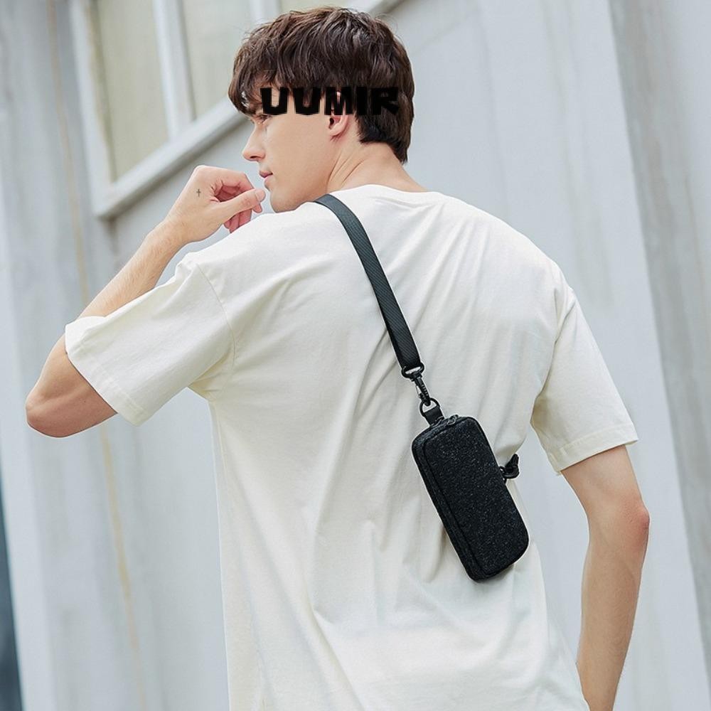 ยูมิร์ กระเป๋าสะพายข้าง,พร้อมสายคล้องสีทึบกระเป๋าสะพายขนาดเล็ก,กระเป๋าใส่หูฟังอเนกประสงค์ขนาดเล็กแบบพกพา