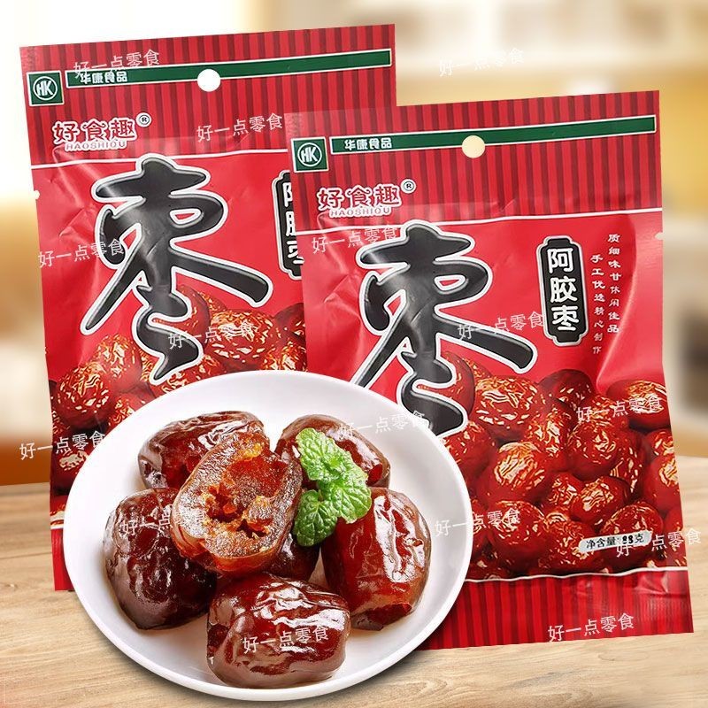 Snack Good Food Fun Ejiao Jujube 88g Candied Jujube Candied Jujube ขนาดใหญ่พร้อมรับประทานพุทราพักผ่อ