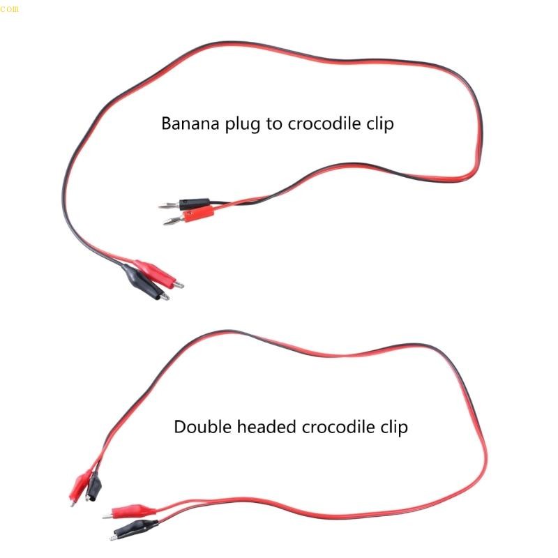 CBY* คลิปจระเข้จระเข้ Double-ended Crocodiles Test Clips Electronics Test Leads 1M