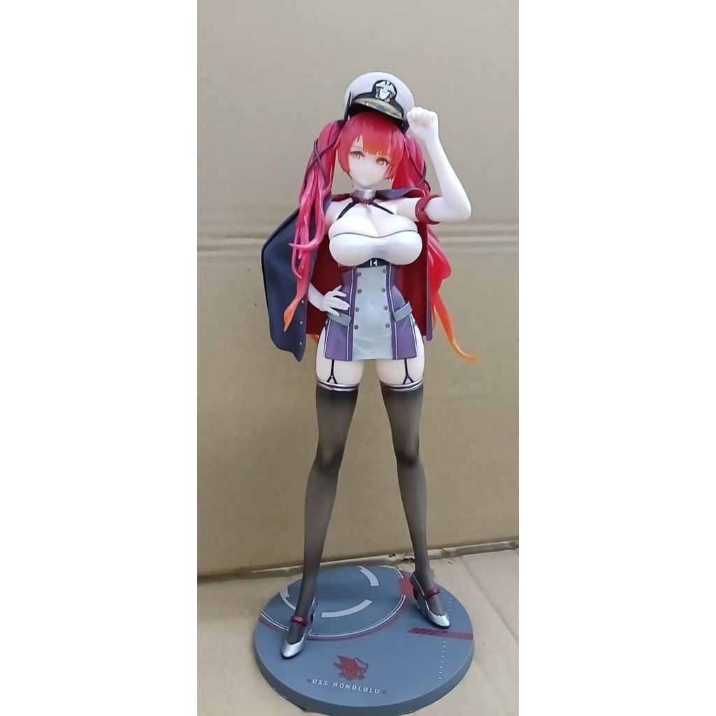 ฟิกเกอร์สาวอนิเมะ สาวอนิเมะ Azur Lane ฟิกเกอร์เรือฮอนอลูลู ฟิกเกอร์ยืน 2D อุปกรณ์เสริม ฟิกเกอร์ตั้งโ
