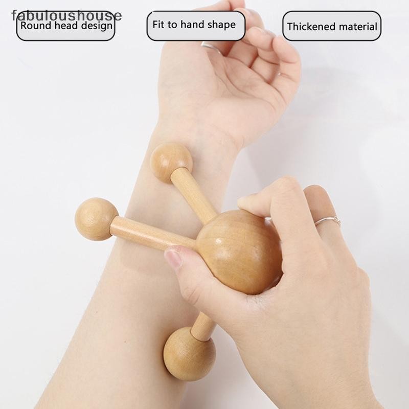 FLTH 1 ชิ้นคอกลับ 3/4-Leg นวด Roller หัวไม้นวดหนังศีรษะ Octopus Claws ผ่อนคลาย SPA เครื่องมือสําหรับ