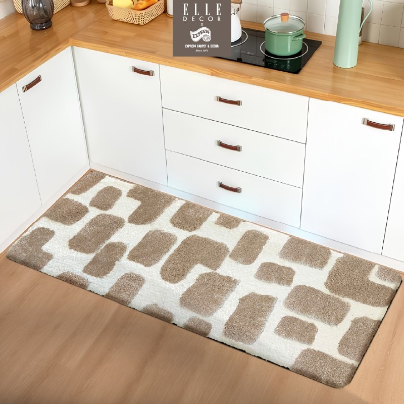 พรมขนยาว EXPRESS CARPET x ELLE DECOR พรมเช็ดเท้ายาว 50x120cm พร้อมส่ง พรมหนานุ่ม มีกันลื่น ซักได้