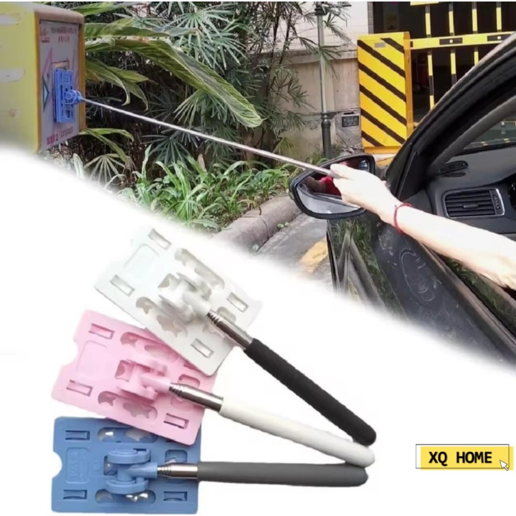 ที่ใส่แท่งสัมผัสแบบปรับได้ Touch และ Toll Card Stick Holder Tng Stick Stickable Telescopic ที่จอดรถ 