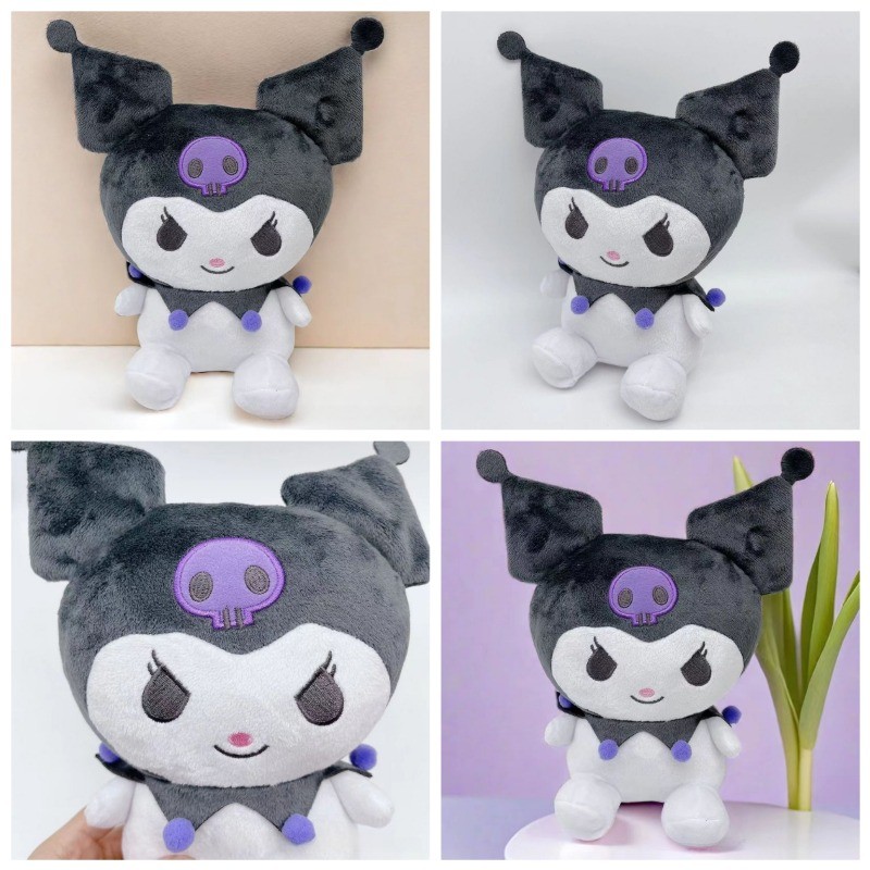 Sanrio Strawberry Kuromi หมอนตุ๊กตาของเล่นตุ๊กตาสาวนุ่มตุ๊กตาสัตว์ของเล่นสตรอเบอร์รี่ Melody ตุ๊กตาของขวัญ
