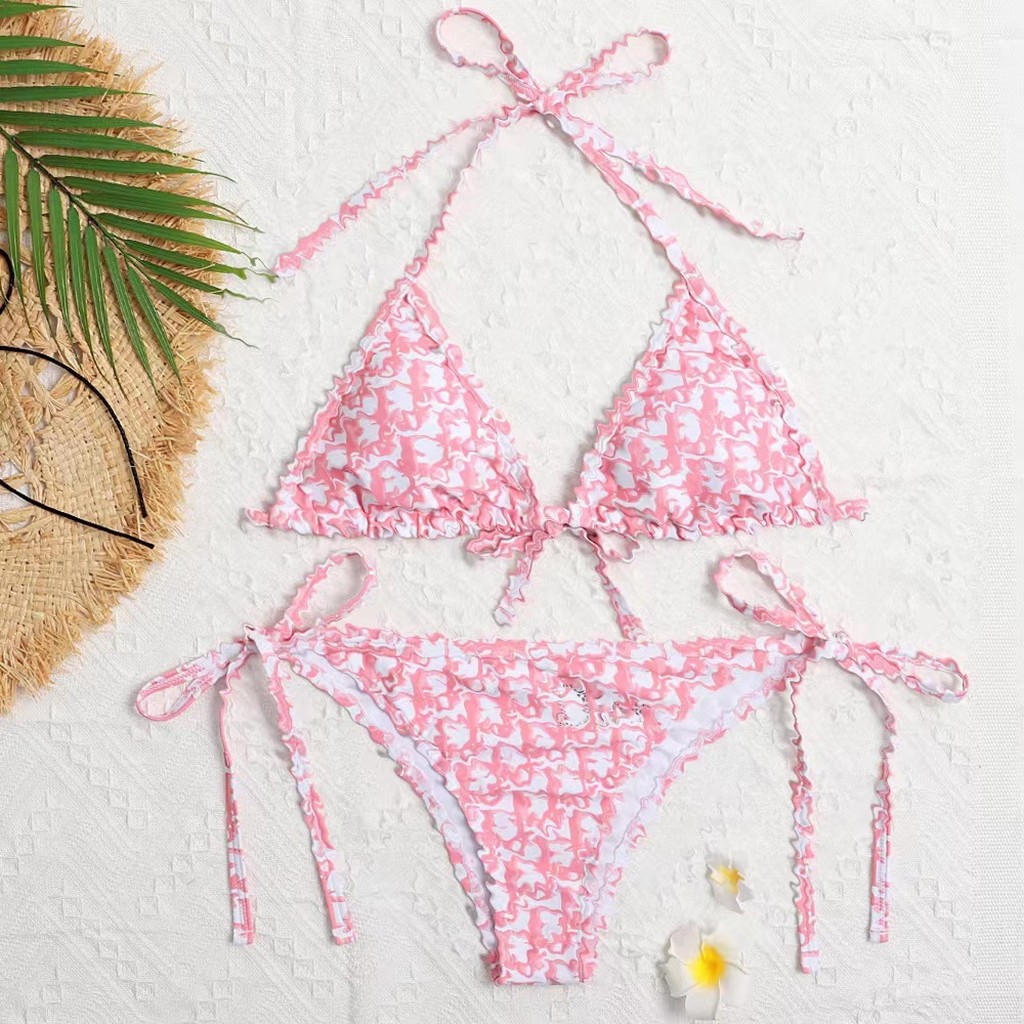 KX5108 โรงงานโดยตรงสําหรับตัวอักษรบิกินี่ผงสีฟ้าไวน์แดงยุโรปและสหรัฐอเมริกายอดนิยมแยกเชือกรูด Shop k