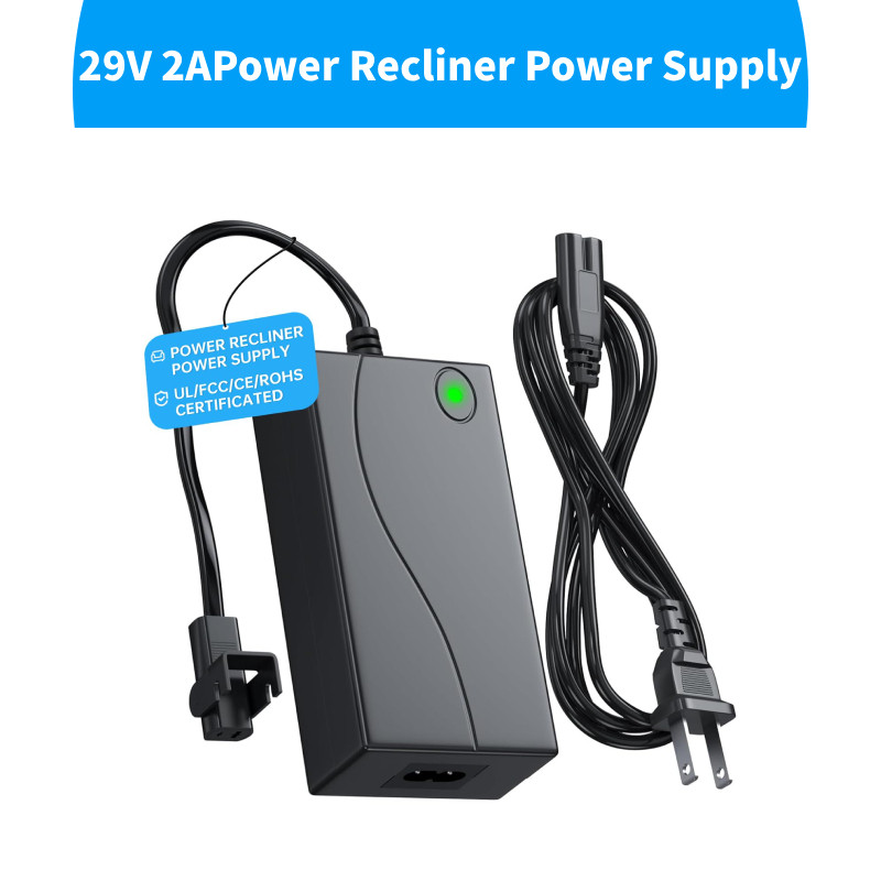Power Recliner Power Supply, Sopito Universal 2-Pin AC/DC Adapter 100-240V,คุณภาพ 29V 2A Switching Transformer,อะไหล่ทดแทนสําหรับ Recliner/โซฟาไฟฟ้า/ยกเก้าอี้/Couch/Stand ราคา ถูกที่สุด ดีลบีเคเค รูปภาพหลัก