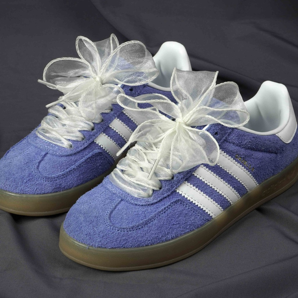 1 คู่แบน Sheer รองเท้า Laces กว้าง 4 ซม.แฟชั่นเส้นด้ายหิมะ Shoelaces ลูกไม้แฟนซี Shoelace สําหรับผู้หญิงสาวรองเท้าอุปกรณ์เสริม - รูปที่ 2