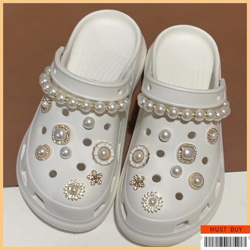 Jibbitz Crocs จี้ตกแต่งรองเท้า ชุดตัวต่อลายรองเท้า กันน้ำ | อุปกรณ์ตกแต่ง Clogs & Sandal สไตล์สากล