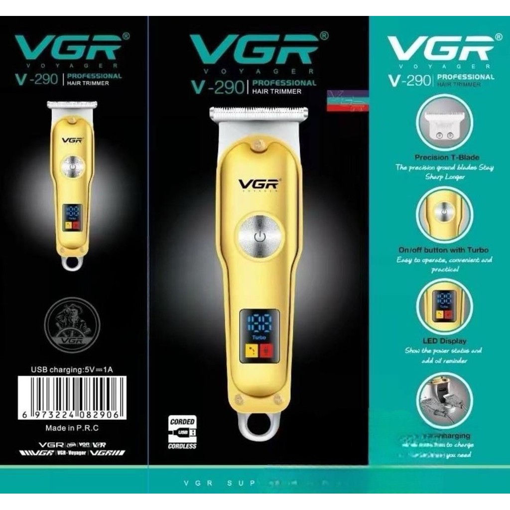 ปัตตาเลี่ยนไร้สาย แบตตาเลี่ยนตัดผม VGR V-290