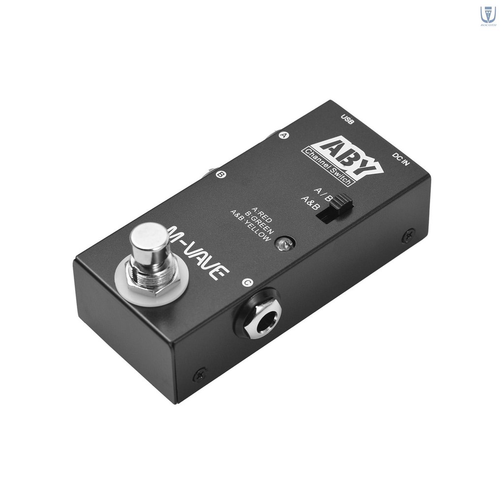 Fast Ship M-VAVE ABY Line Selector AB Switch Mini Guitar Effect Pedal True Bypass Guitar Bass Pedal 