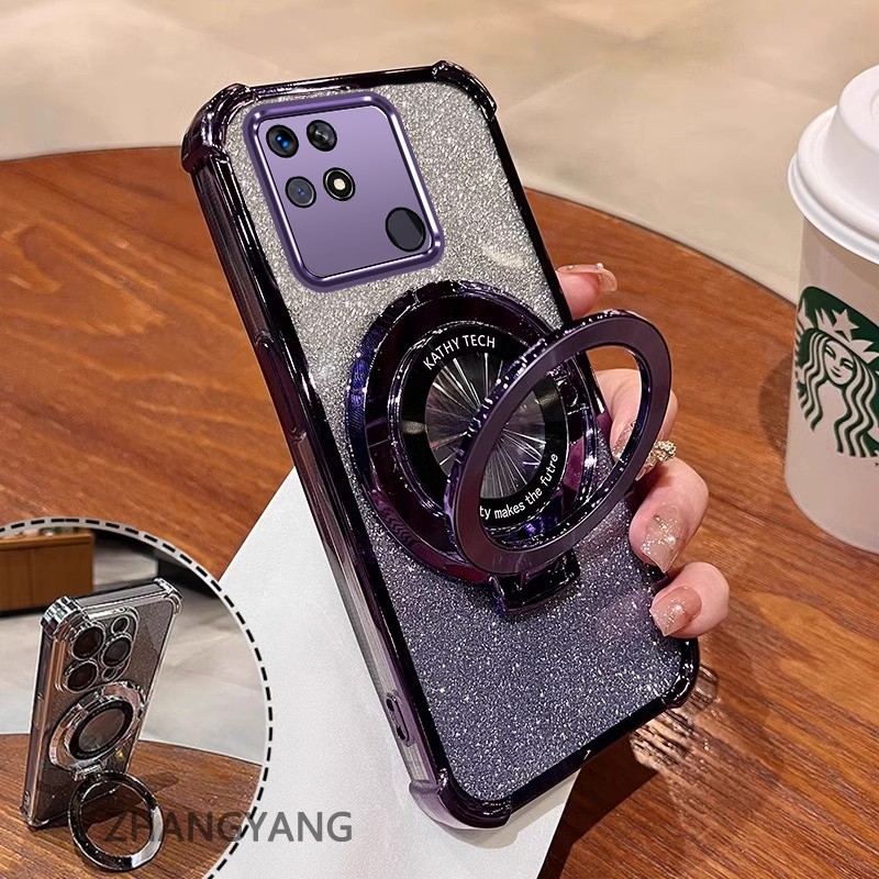 สําหรับ redmi 10C Clear Case หนาฝาครอบชุบซิลิโคน ShockProof เคสโทรศัพท์ CCCCA10 ราคา ถูกที่สุด ดีลบีเคเค แกลเลอรีภาพที่ 5
