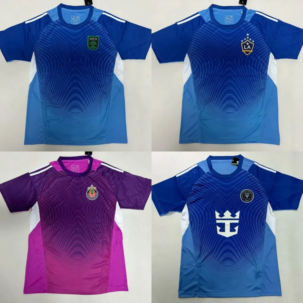 2025 26 MLS Austin Los Angeles Galaxy Miami Chivas USA Short Sleeve Jersey เสื้อยืดผู้รักษาประตูฟุตบ