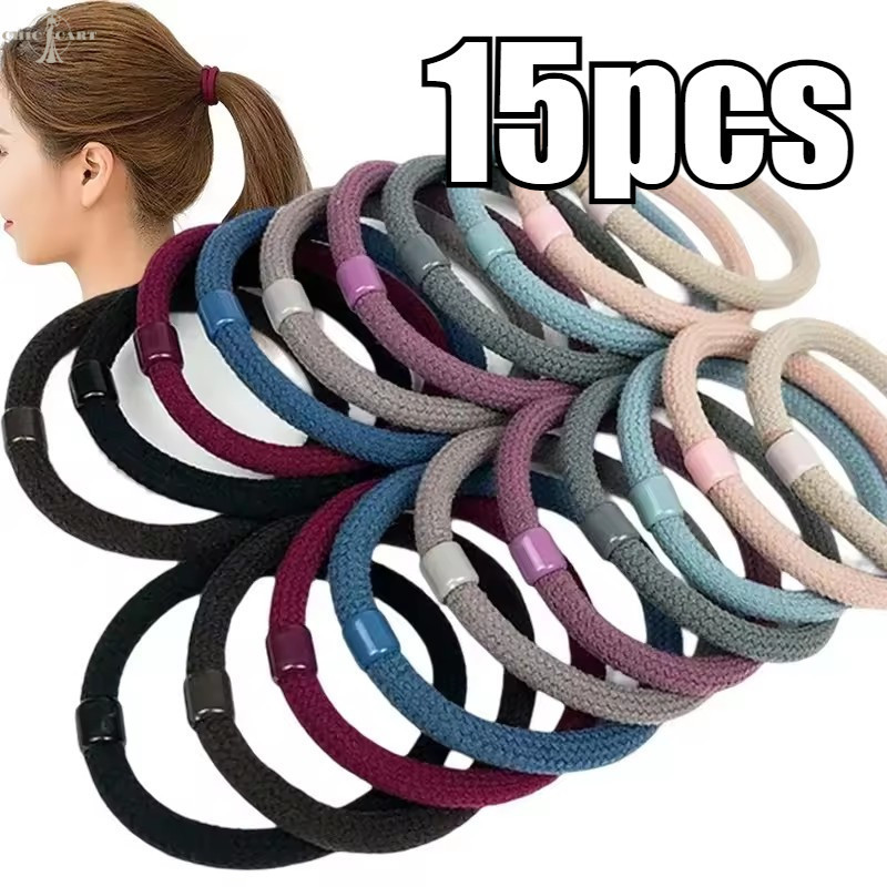 [FSA]แหวนผมตุ๊กตา 15 ชิ้นสไตล์เกาหลี | ผ้าผูกผมแบบยืดหยุ่น5ซม.สําหรับผู้หญิงเชือกผมแฟชั่นสําหรับโรงเรียน/ปาร์ตี้/ของใช้ประจําวันอุปกรณ์เสริม