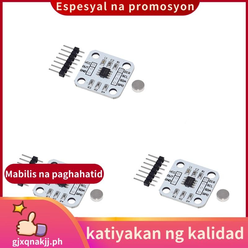 3 ชิ้น AS5600 Encoder 12 บิตความแม่นยําแม่เหล็กเหนี่ยวนํามุมวัดเซนเซอร์โมดูลส่วนประกอบอิเล็กทรอนิกส์