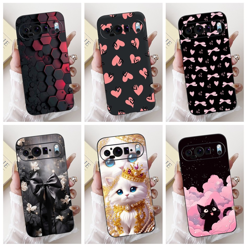 ปลอกกันกระแทกสําหรับ Google Pixel 9 G2YBB GUR25 G1B60 กรณี Pixel 9 Pro GR83Y GEC77 GWVK6 น่ารักการ์ต